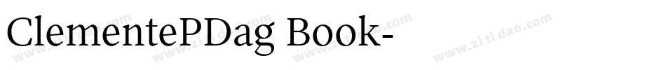 ClementePDag Book字体转换